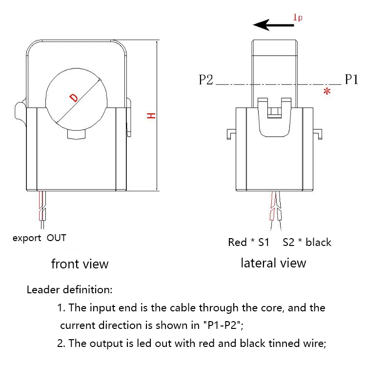 Trfk-16A Series 100A/100mA Wide Range Split Core Current Transformer with 16mm Aperture